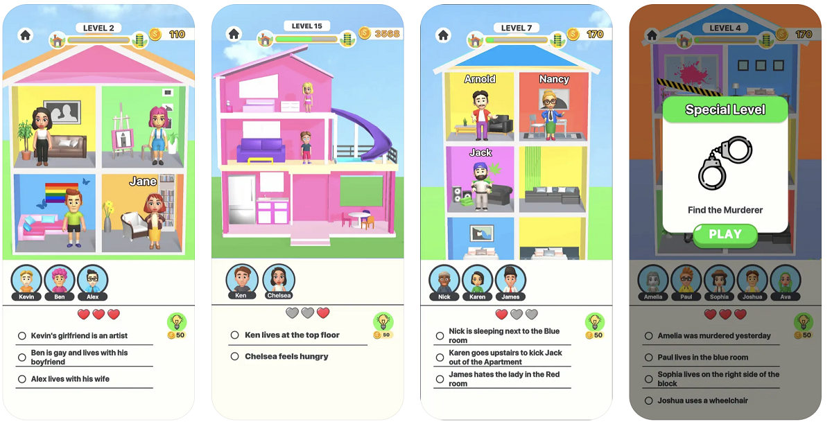 Gossip Town - Logic Puzzles! — IN-GAME PREVIEW