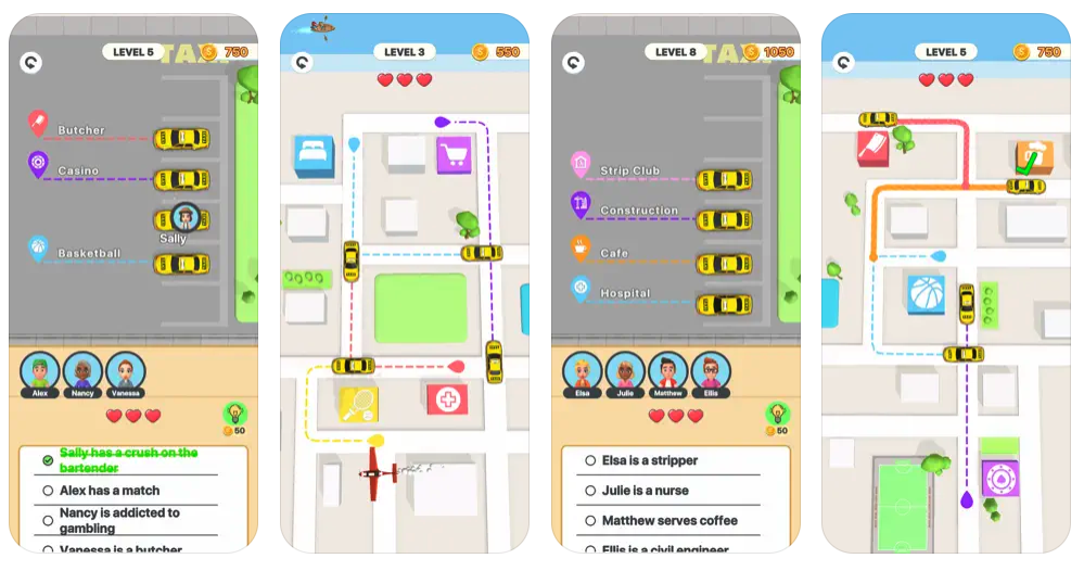 Taxi Order: Logic Puzzle! — IN-GAME PREVIEW